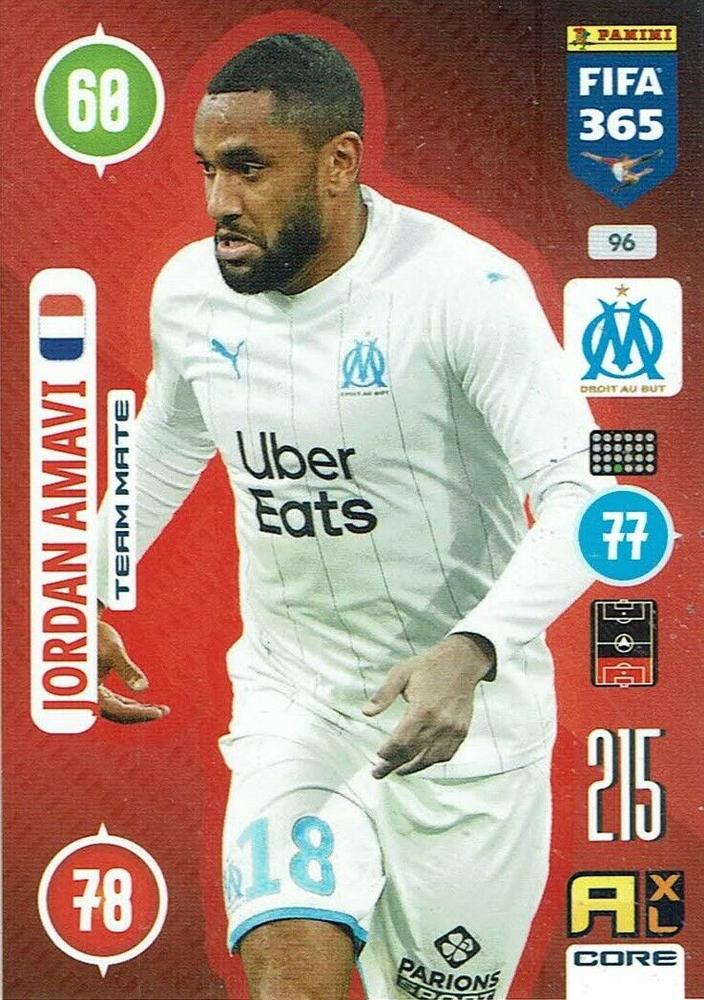 Jordan Amavi 2021 Panini Adrenalyn XL FIFA 365