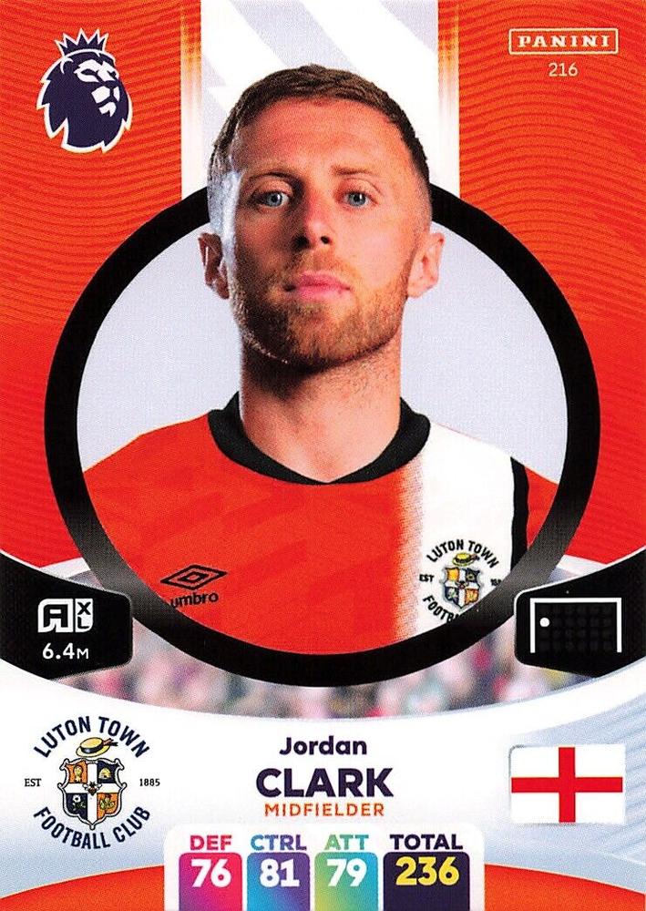 Jordan Clark 2024 Panini Adrenalyn XL Premier League