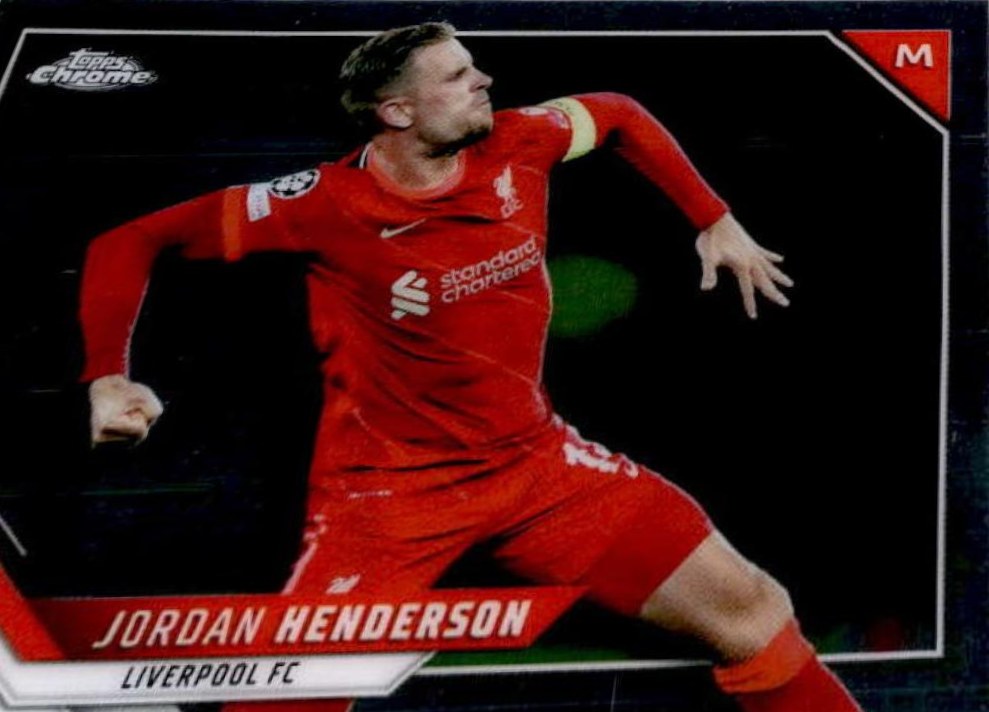 Jordan Henderson 2021 Topps Chrome UCC 16