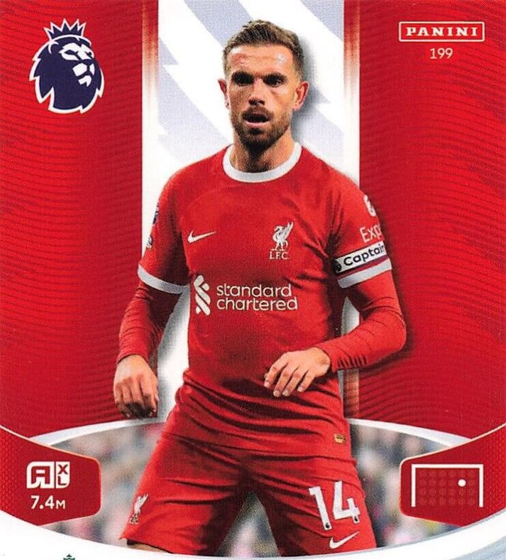 Jordan Henderson 2024 Panini Adrenalyn XL Premier League