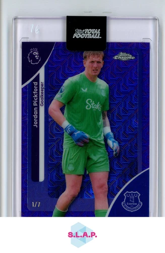 Jordan Pickford 2025 Topps Chrome Purple Mojo /7
