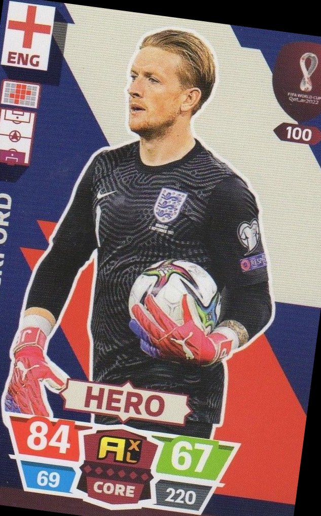Jordan Pickford 2022 Panini Adrenalyn XL FIFA World Cup