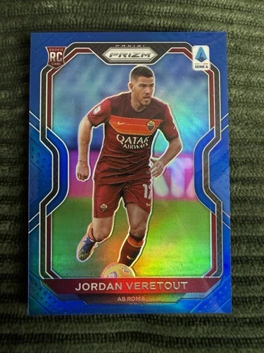 Jordan Veretout 2020 Panini Chronicles Blue Prizm /49