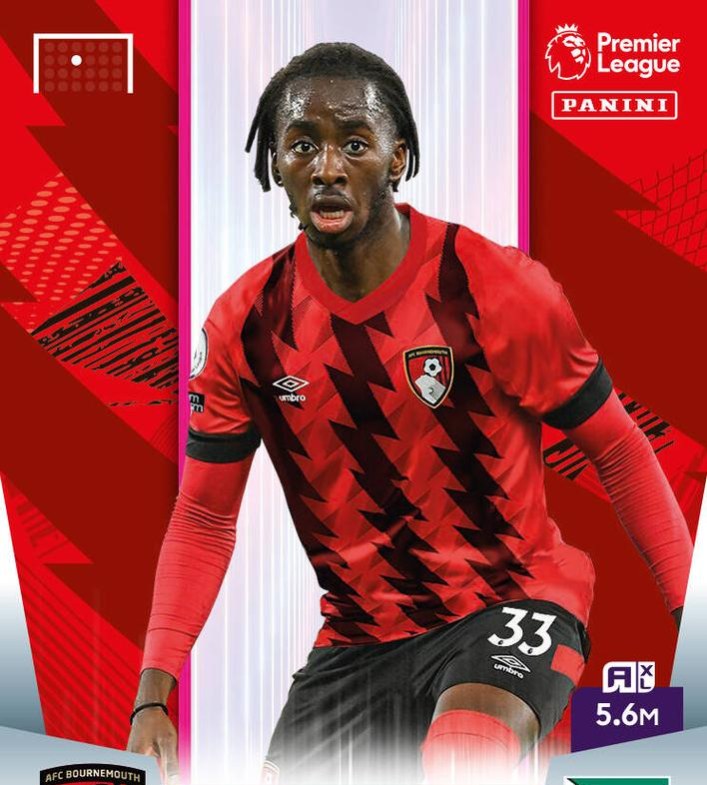 Jordan Zemura 2023 Panini Adrenalyn XL Premier League