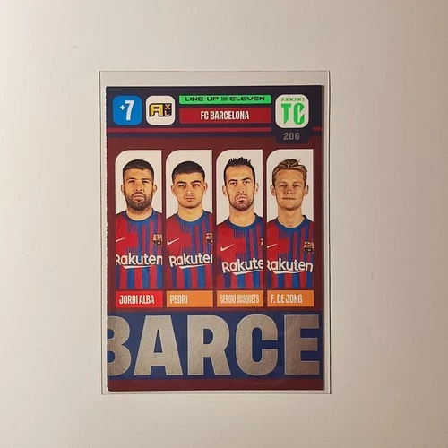 Jordi Alba / Pedri / Busquets / De Jong 2022 Panini Top Class 206
