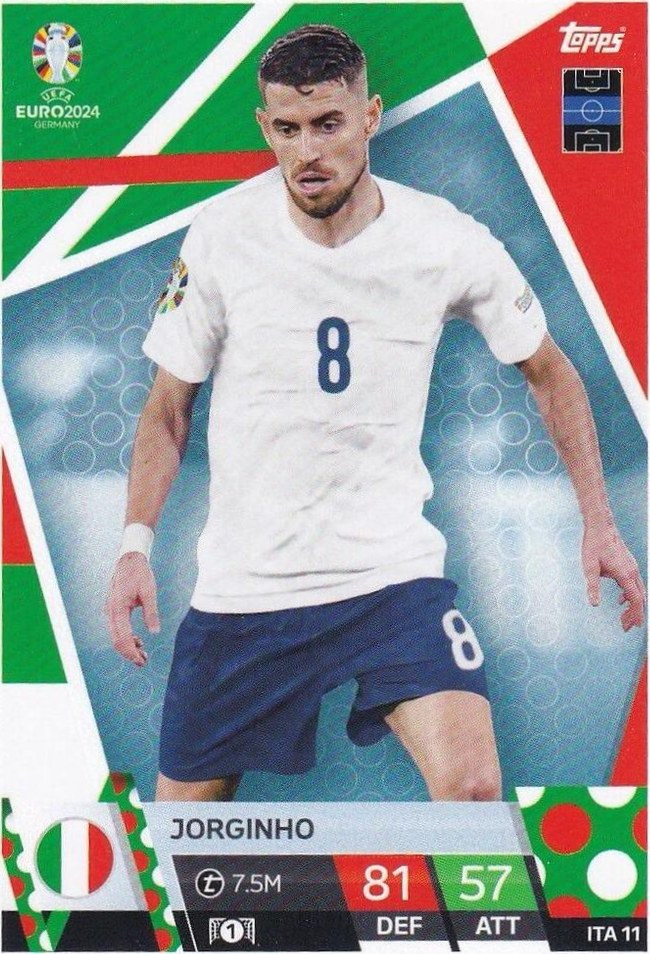 Jorginho 2024 Topps Match Attax UEFA EURO
