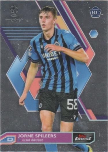 Jorne Spileers 2022 Topps Finest UEFA 135