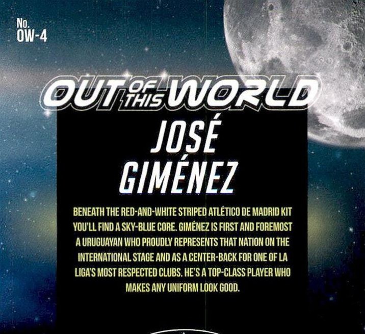 Jose Gimenez 2018 Panini Donruss Soccer 4