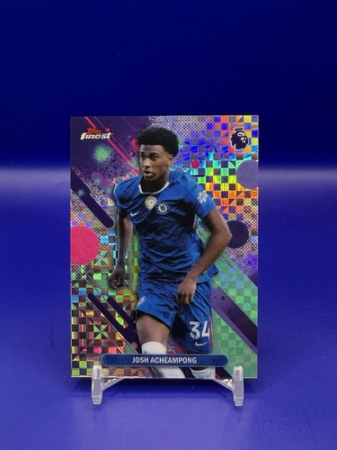 Josh Acheampong 2025 Topps Finest Premier League Checkerboard