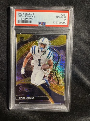 Josh Downs 2023 Panini Prizm Gold