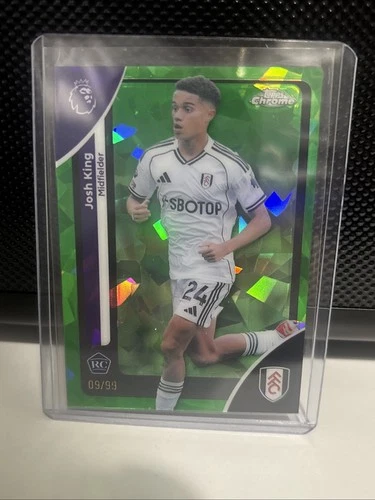 Josh King 2025 Topps Premier League Sapphire Green /99