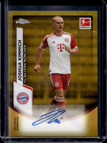 Joshua Kimmich 2023 Topps Chrome Bundesliga Gold Refractor /50