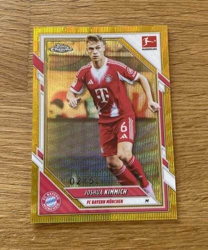 Joshua Kimmich 2025 Topps Chrome Bundesliga Gold Wave /50