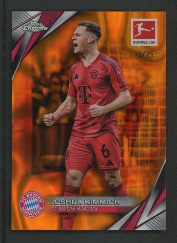 Joshua Kimmich 2025 Topps Chrome Bundesliga Lava Orange /25