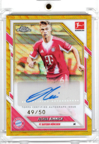 Joshua Kimmich 2025 Topps Chrome Gold Wave Refractor /50
