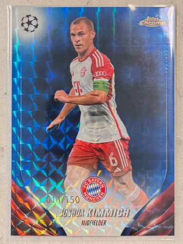 Joshua Kimmich 2023 Topps Chrome UEFA Blue Geometric Refractor /150