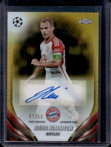 Joshua Kimmich 2023 Topps Cromo UEFA Gold Refractor /50