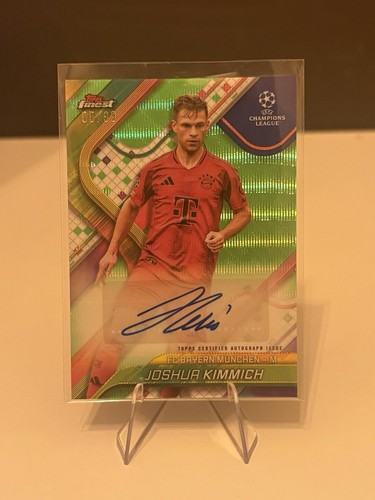 Joshua Kimmich 2025 Topps Finest Green Refractor /99