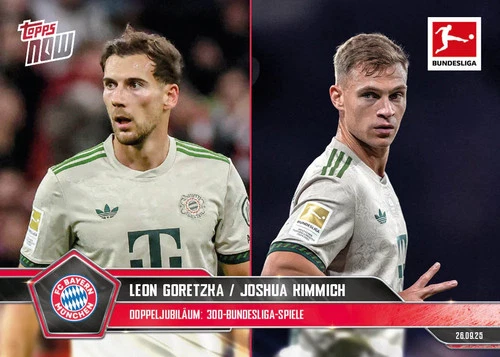 Joshua Kimmich & Leon Goretzka 2025 Topps NOW Bundesliga 031