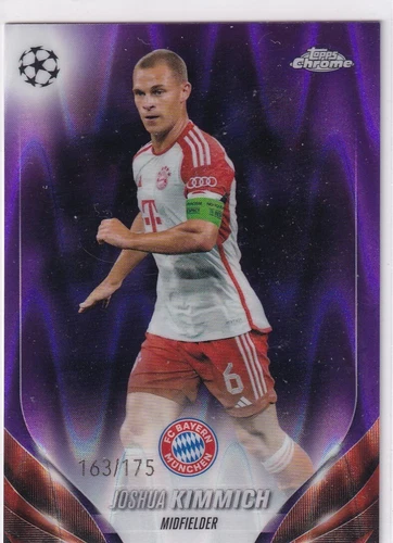 Joshua Kimmich 2024 Topps Chrome UEFA Champions League Purple Wave 72/175