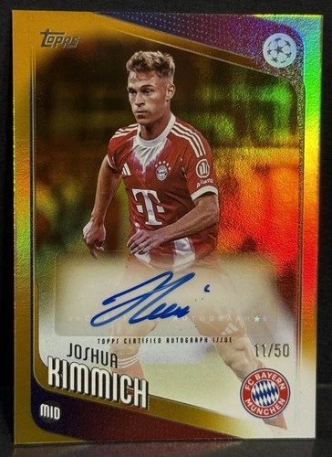 Joshua Kimmich 2025 Topps UEFA Club Competitions Gold Foil /50