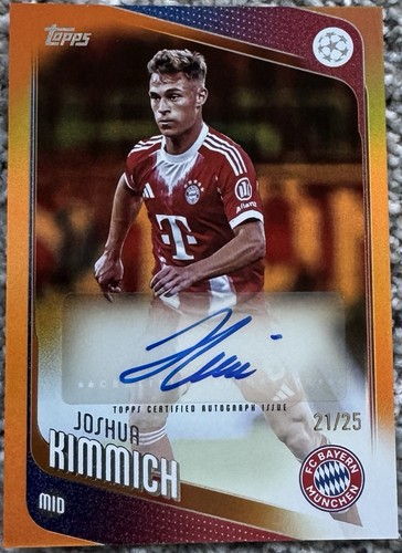 Joshua Kimmich 2025 Topps UEFA Club Competitions Orange /25