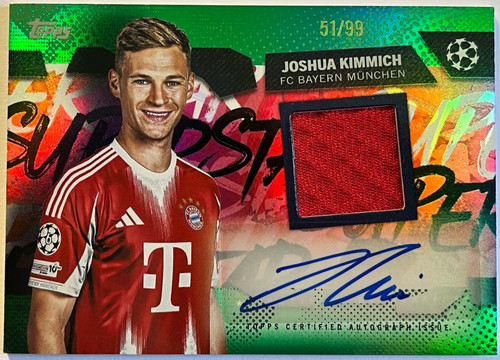 Joshua Kimmich 2025 Topps UEFA Flagship Toppa Verde /99