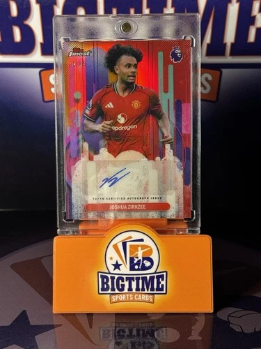 Joshua Zirkzee 2026 Topps Finest Red Refractor /5