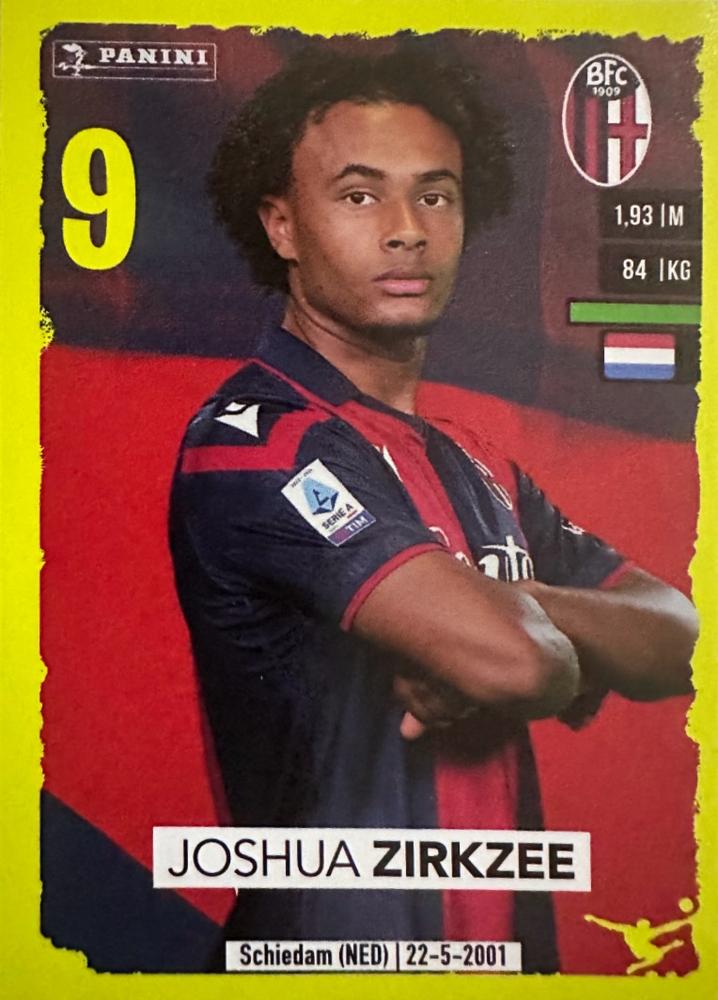 Joshua Zirkzee 2023 Panini Calciatori Stickers