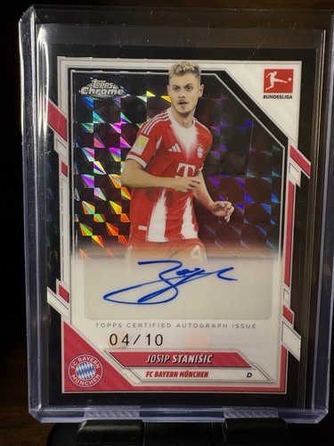 Josip Stanisic 2026 Topps Chrome Black Geometric /10