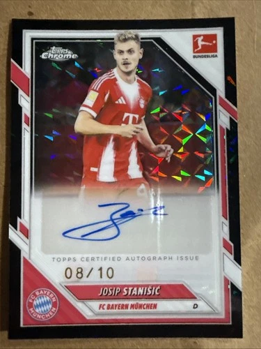 Josip Stanisic 2026 Topps Chrome Black Wave /10