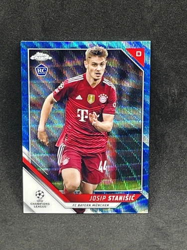 Josip Stanisic 2021 Topps Chrome Blue Wave /75