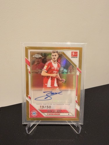 Josip Stanisic 2025 Topps Chrome Gold 19/50