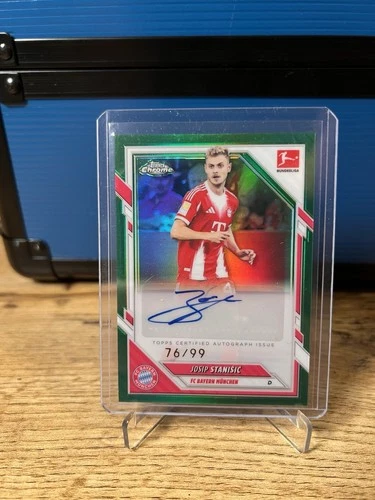 Josip Stanisic 2026 Topps Chrome Green /99