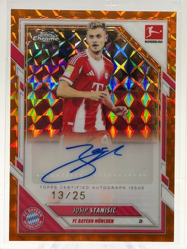 Josip Stanisic 2025 Topps Chrome Orange /25