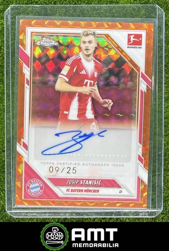 Josip Stanisic 2025 Topps Chrome Orange Geometric /25
