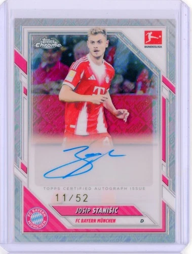 Josip Stanisic 2025 Topps Chrome Refractor /52