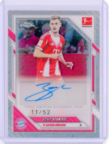 Josip Stanisic 2025 Topps Chrome ToppsFractor /52