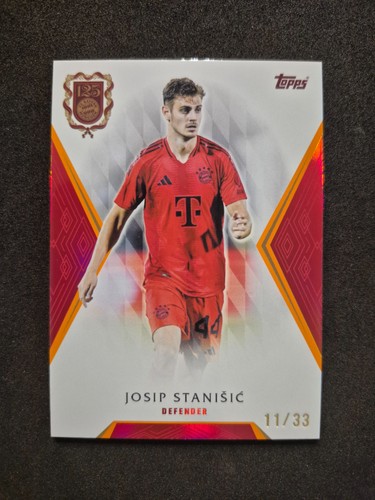 Josip Stanisic 2024 Topps FC Bayern 125 Years Orange /33