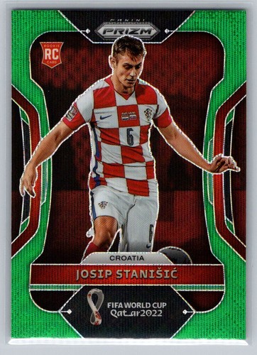 Josip Stanisic 2022 Panini Prizm Green Wave