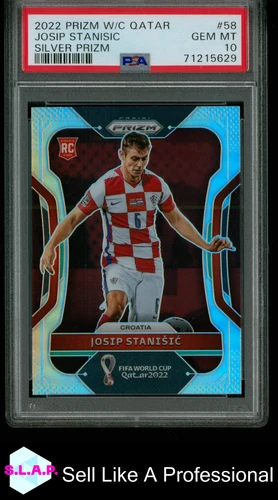 Josip Stanisic 2022 Panini Prizm World Cup Silver Prizm