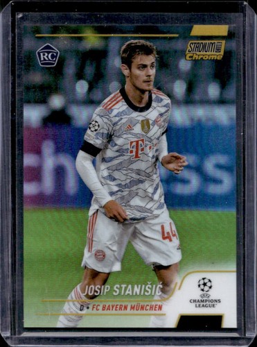 Josip Stanisic 2021 Topps Stadium Club Chrome Gold Refractor /50