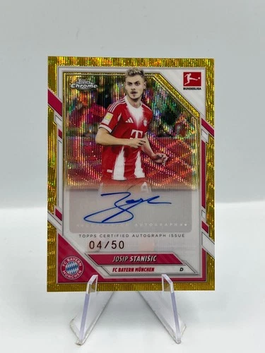Josip Stanisic 2025 Topps Chrome Bundesliga BA-JST/50