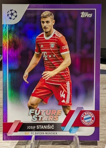Josip Stanisic 2022 Topps UCC Purple Foil /75