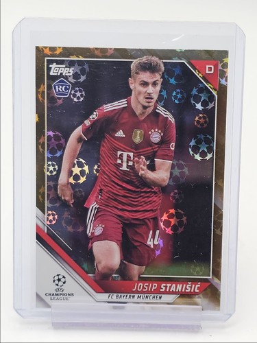 Josip Stanisic 2021 Topps UEFA Gold Starball Foil /50