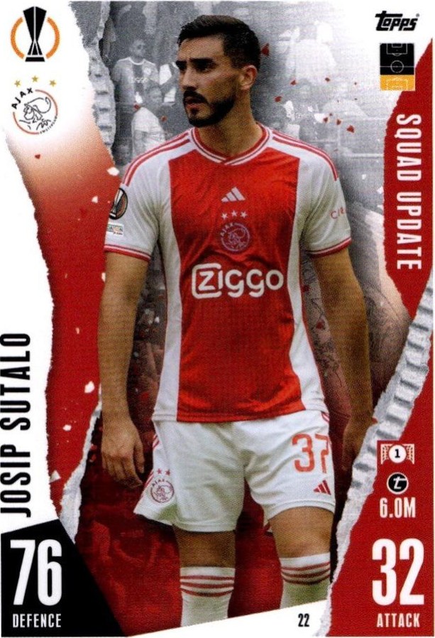 Josip Sutalo 2023 Topps Match Attax UEFA Club Competitions Extra