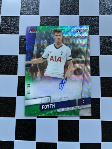 Juan Foyth 2019 Topps Finest Green /99