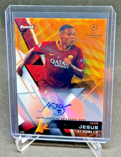 Juan Jesus 2019 Topps Finest Orange Refractor /25