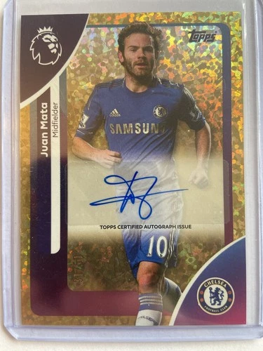 Juan Mata 2025 Topps Premier League Gold Sparkle Refractor /50