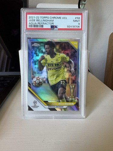 Jude Bellingham 2023 Topps Chrome Aqua Refractor /199